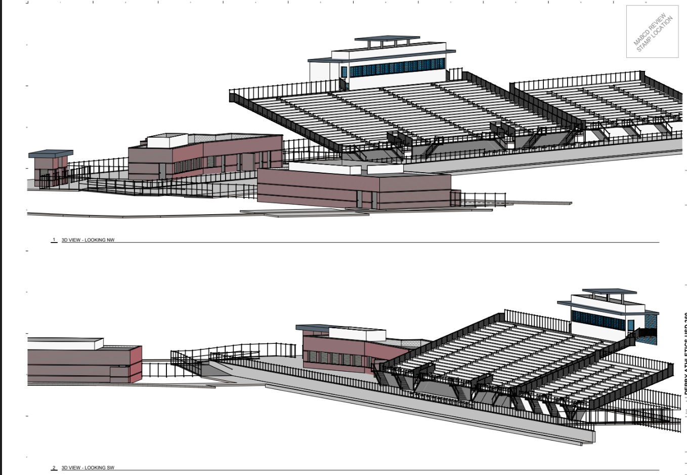 Derby USD 260 Panther Stadium SJCF schematic designs
